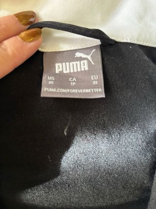 Chaqueta Puma Negra y Blanca