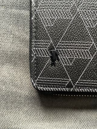 Portafogli Nero con Design Geometrico