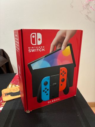 Nintendo Switch OLED Blu/Arancione