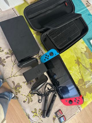 Nintendo Switch OLED Blu/Arancione