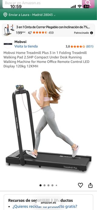 Cinta de correr Mobvoi Home Treadmill Plus