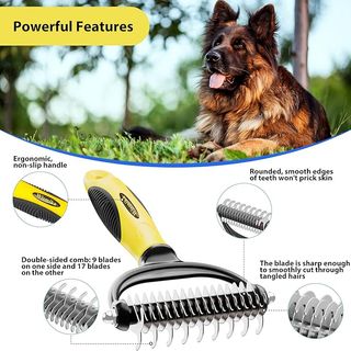 Cepillo Perro & Cepillo Gatos,Autolimpiante Cepillos de Aseo Para Mascotas