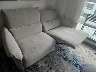 Sofá Natuzzi Eléctrico Relax Wellbe Beige