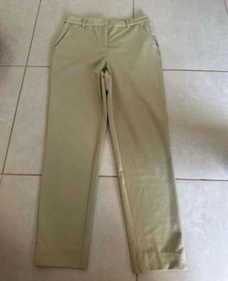 Pantalón chino beige mujer