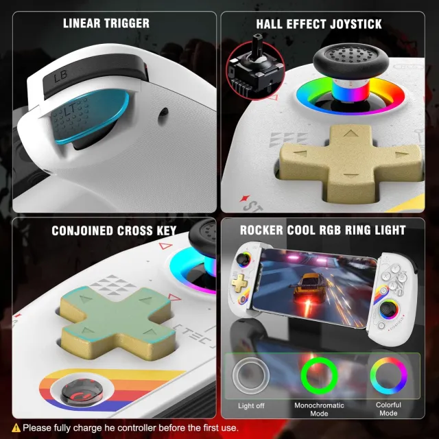 Mando Joso D8 para iPhone/iPad/Android/Tablet, Mando para Switch/PS/PC