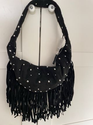 Bolso flecos y Tachuelas