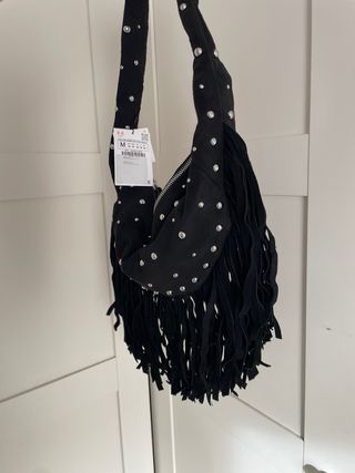 Bolso flecos y Tachuelas