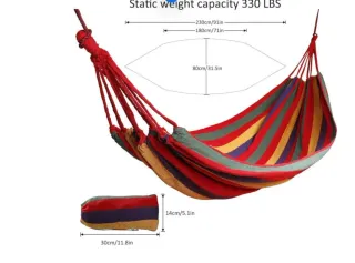 Hamaca de tela multicolor
