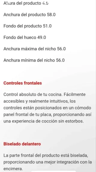 Vitrocerámica Whirlpool, Bisel frontal, 9 niveles