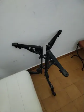 Pie de mesa forja negro