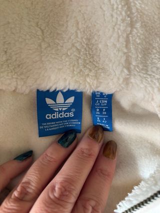 Sudadera Adidas Beige Mujer