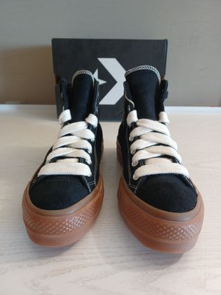 Converse Chuck Taylor Lift Hi Negras/Marrones