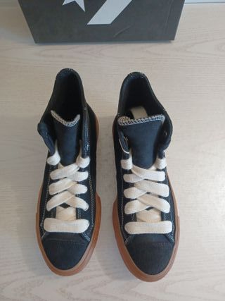 Converse Chuck Taylor Lift Hi Negras/Marrones