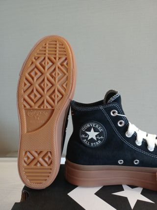 Converse Chuck Taylor Lift Hi Negras/Marrones