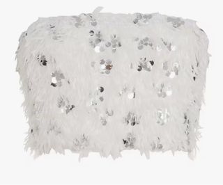 Top lentejuelas blanco y dorado