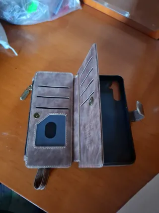 Funda Samsung A34 Cartera Marrón