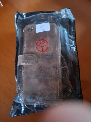 Funda Samsung A34 Cartera Marrón