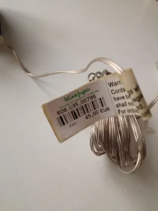 Reno Navideño Luces Transparente