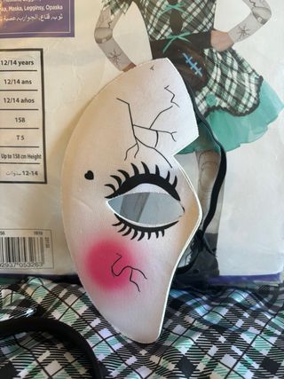 Disfarce Dark Doll 12/14 anos Novo