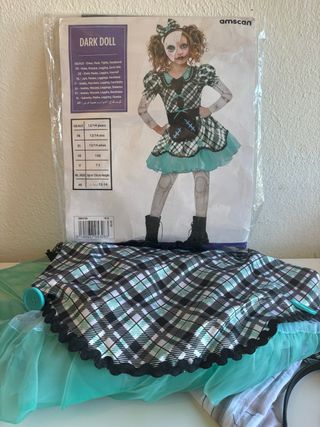 Disfarce Dark Doll 12/14 anos Novo