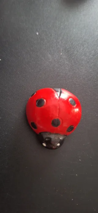 Coccinelle portafortuna in metallo