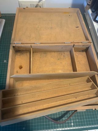 Caja de madera para pinturas 27x36 x9