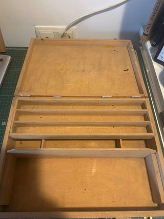 Caja de madera para pinturas 27x36 x9