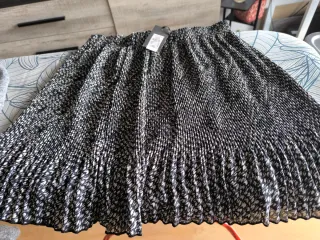 Falda plisada estampada