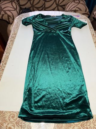 Vestido Terciopelo Zara Talla M