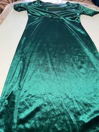 Vestido Terciopelo Zara Talla M