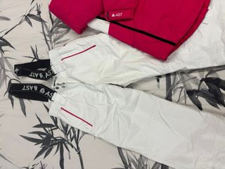 Completo sci AST bimba rosa e bianco taglia 9-10aa