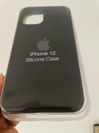 Custodia in silicone per iPhone 12 Mini 5.4, nera
