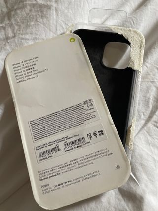 Custodia in silicone per iPhone 12 Mini 5.4, nera