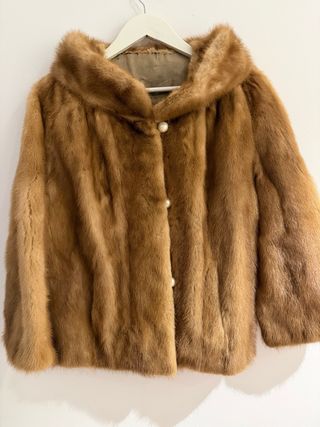 Chaquetón pelo cuello años 50