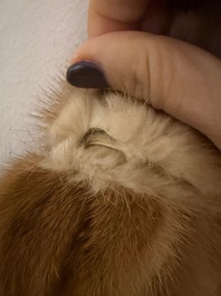 Chaquetón pelo cuello años 50