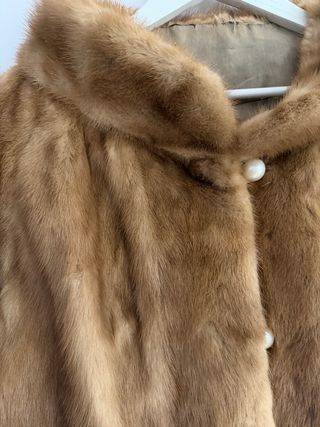 Chaquetón pelo cuello años 50