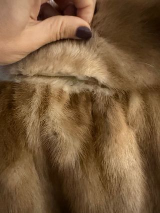 Chaquetón pelo cuello años 50