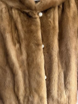 Chaquetón pelo cuello años 50