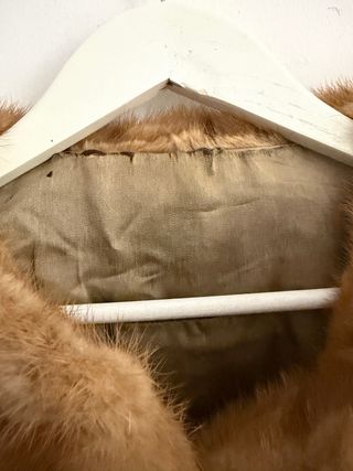 Chaquetón pelo cuello años 50