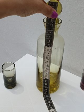 Set Murano Vintage: Bottiglia e 6 Bicchieri