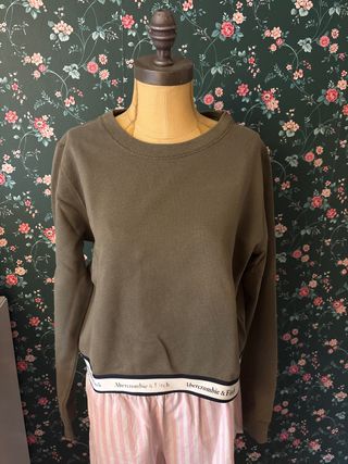 Sudadera Abercrombie Verde Oliva