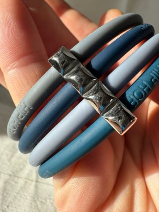 Bracciale Hip Hop Blu turchese