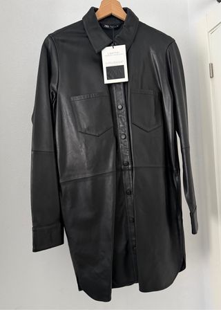 Chaqueta/Vestido Zara Negro Piel