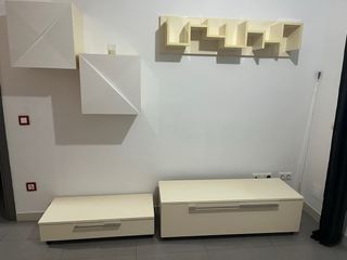 Mesa comedor cristal,sillas y muebles de comedor