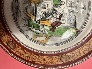 Piatto decorativo scena storica