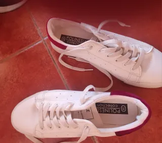 Zapatillas Polinesia Mujer Talla 39 Blancas