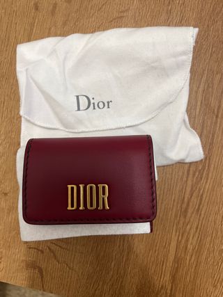 Cartera Dior Piel Roja Scarlet