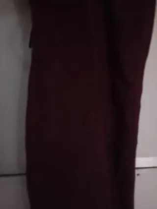 Botas altas de ante burdeos