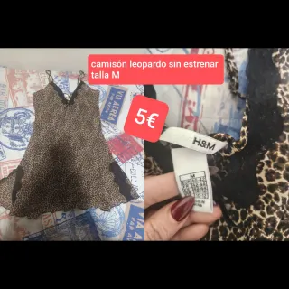 Camisón leopardo H&M talla M