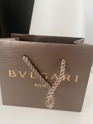 Bolsa regalo Bvlgari Roma pequeña dorada
